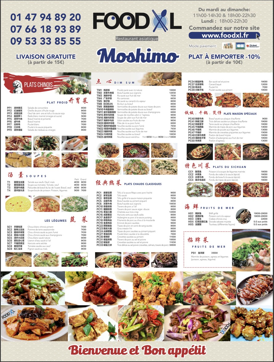 Foodxl - Moshimo menu 2