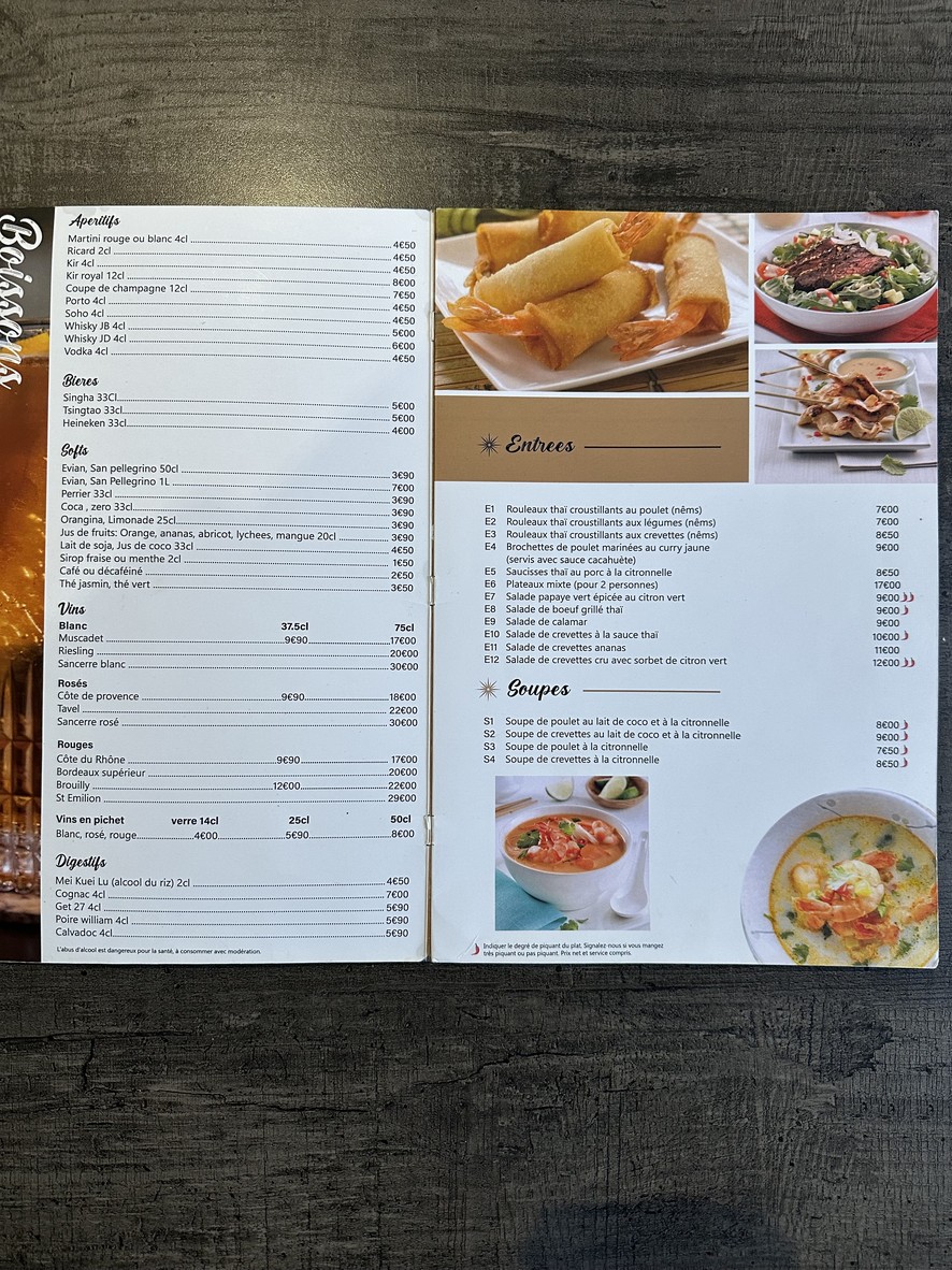 Bleu basilic menu 2