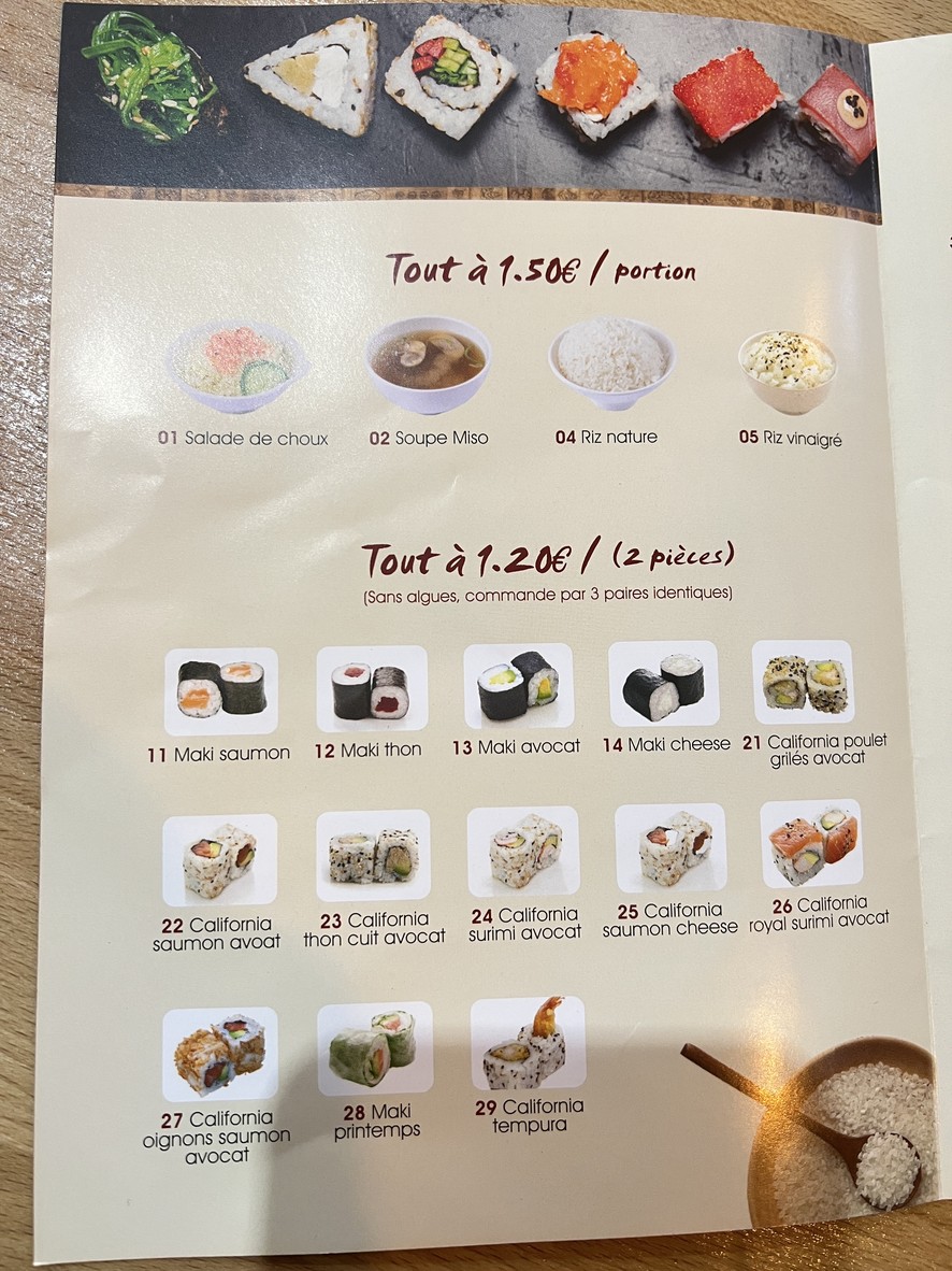 Kisoro La défense menu 2