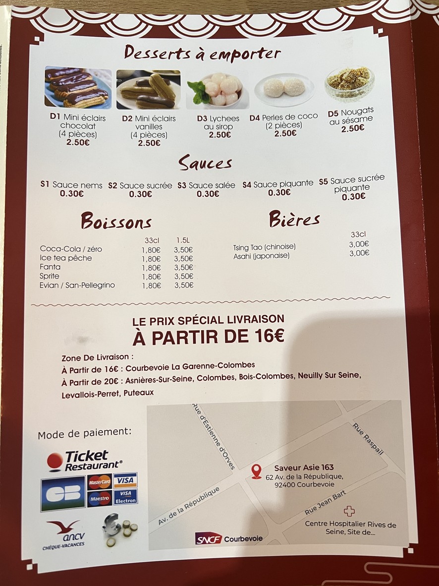 Kisoro La défense menu 4