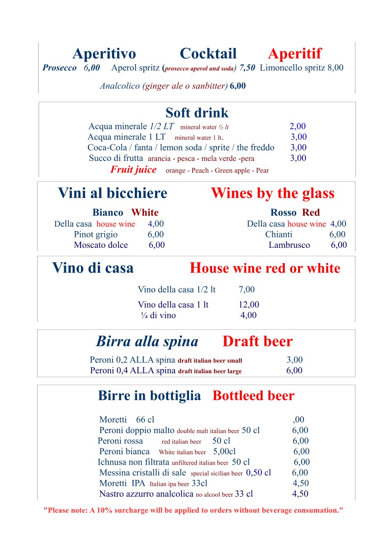 Restaurante Al 39 de Massimo menu 8
