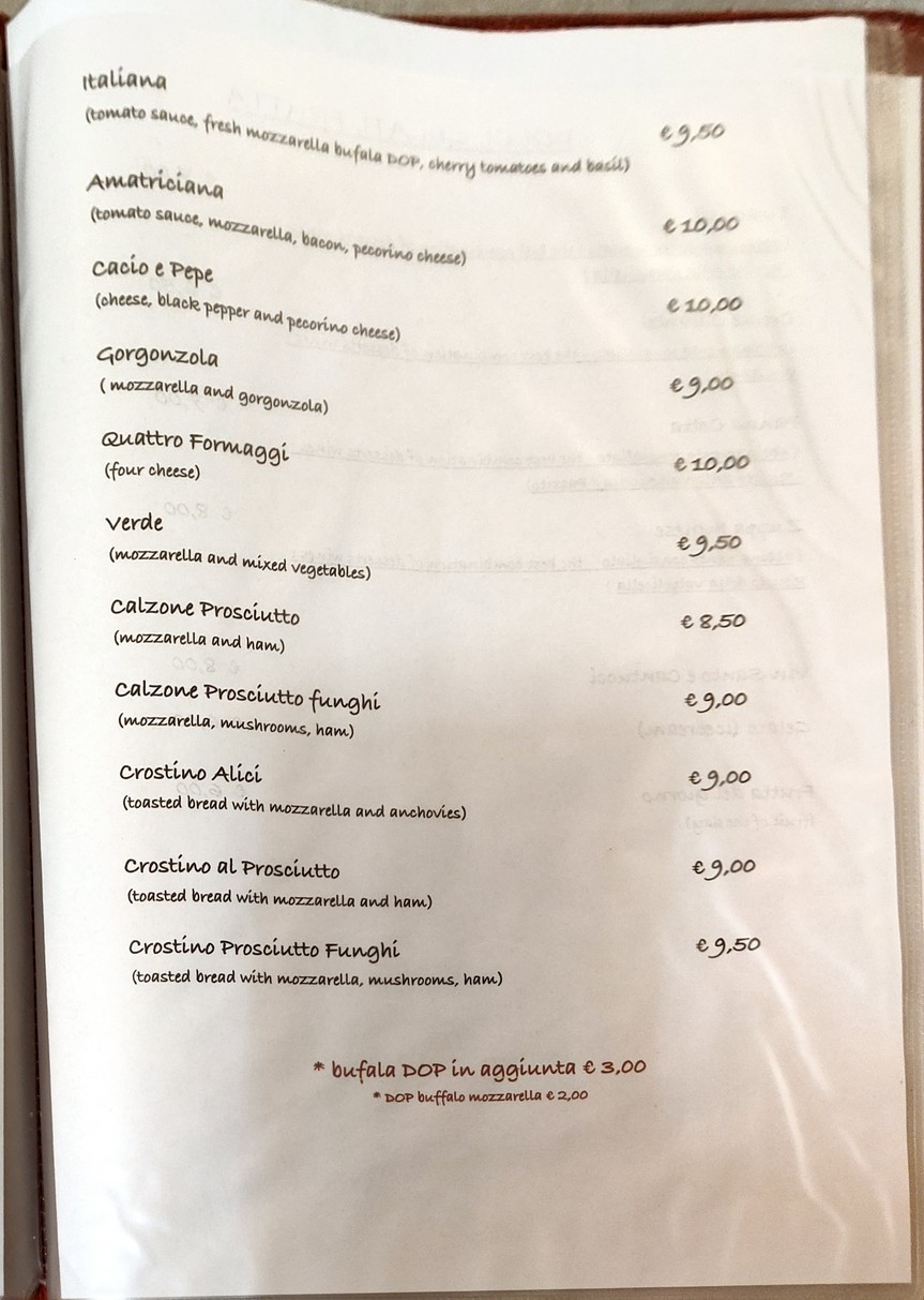 Al Simeto menu 2