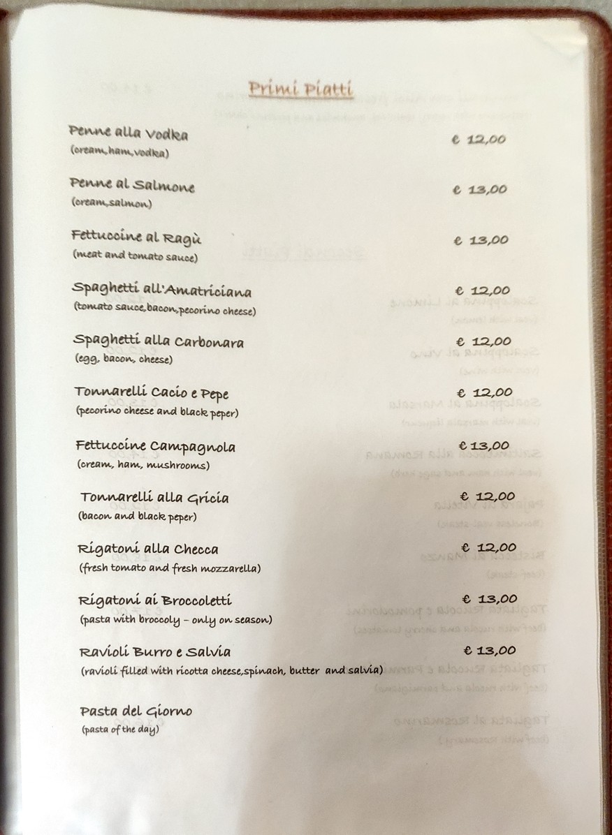Al Simeto menu 3