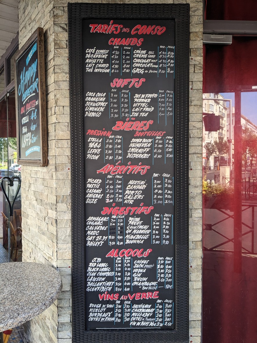 Le Carrefour menu 2