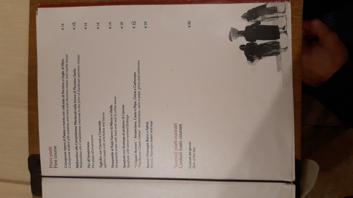 Sa Cardiga menu 2