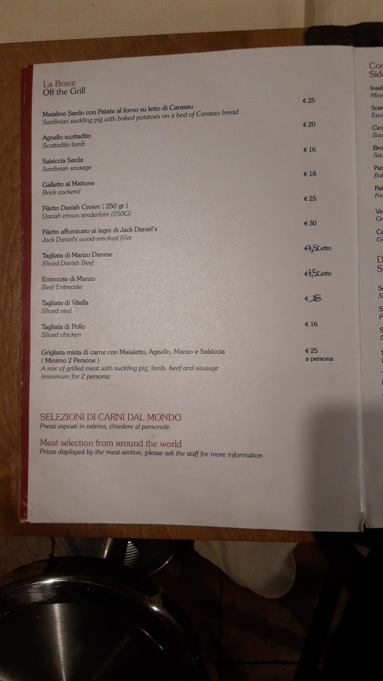 Sa Cardiga menu 3