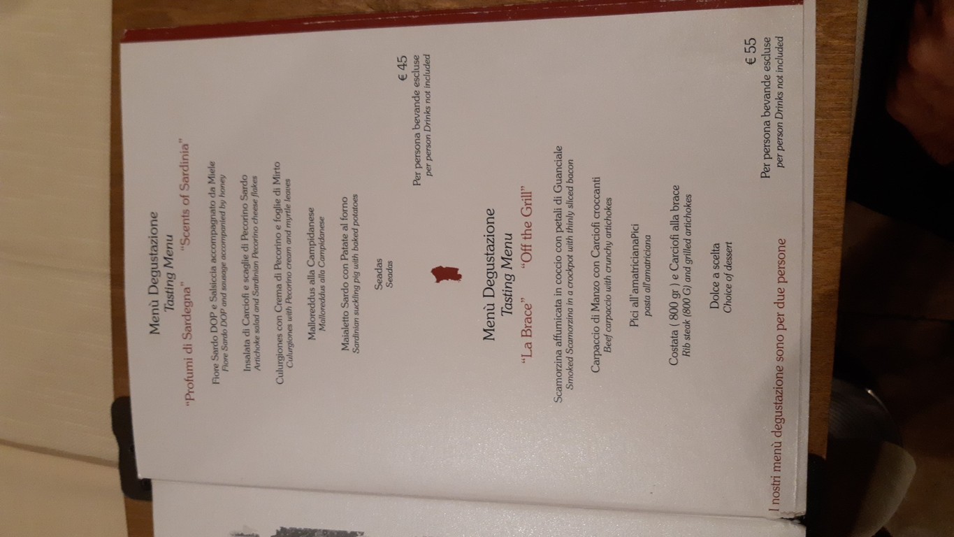 Sa Cardiga menu 5