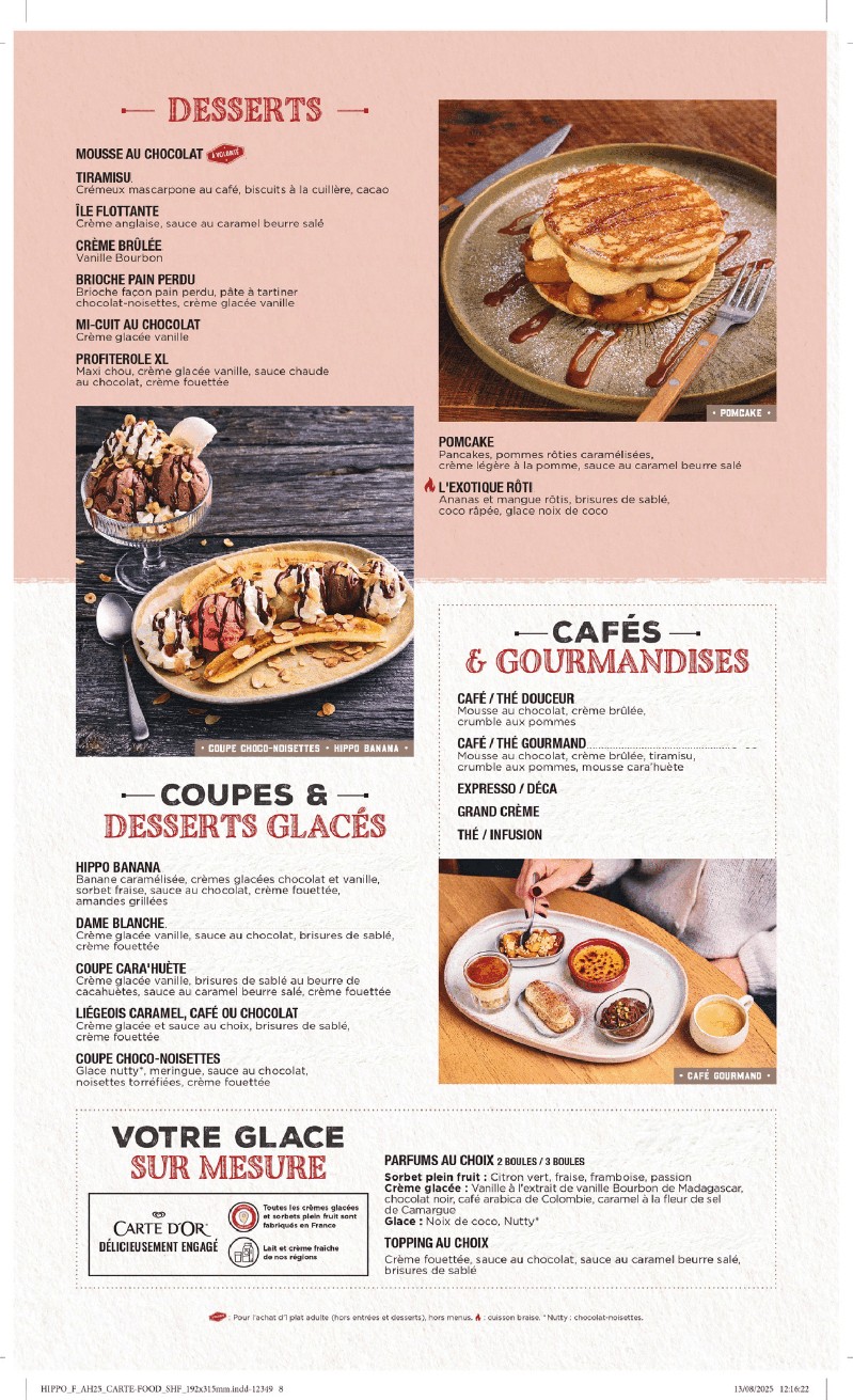 HIPPOPOTAMUS menu 6