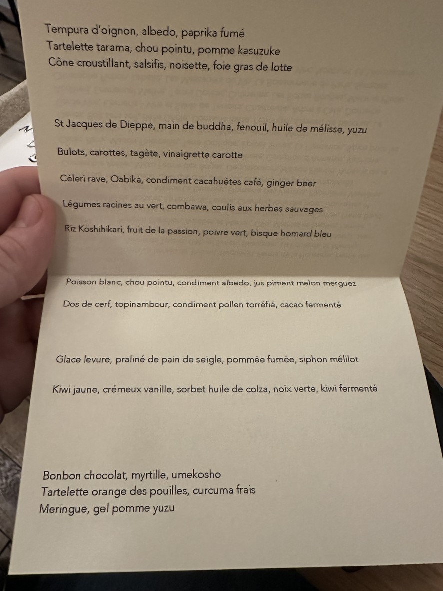 Restaurant Mâche menu 2
