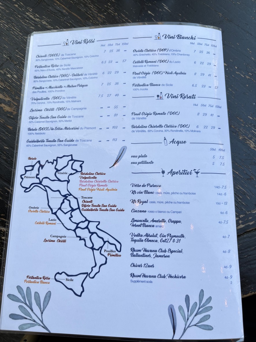 Ciro Bistro Italiano menu 2
