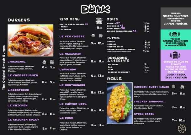 DUNK - SMATCH BURGER