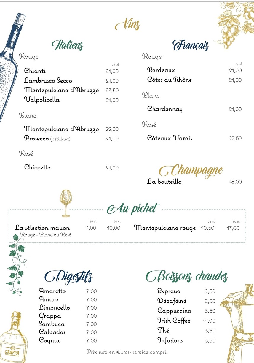 Restaurant Sole Mio menu 5