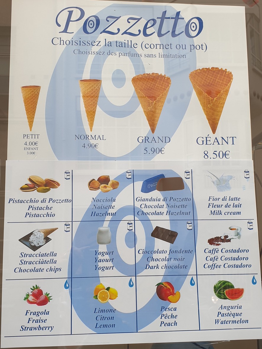 Pozzetto menu 1