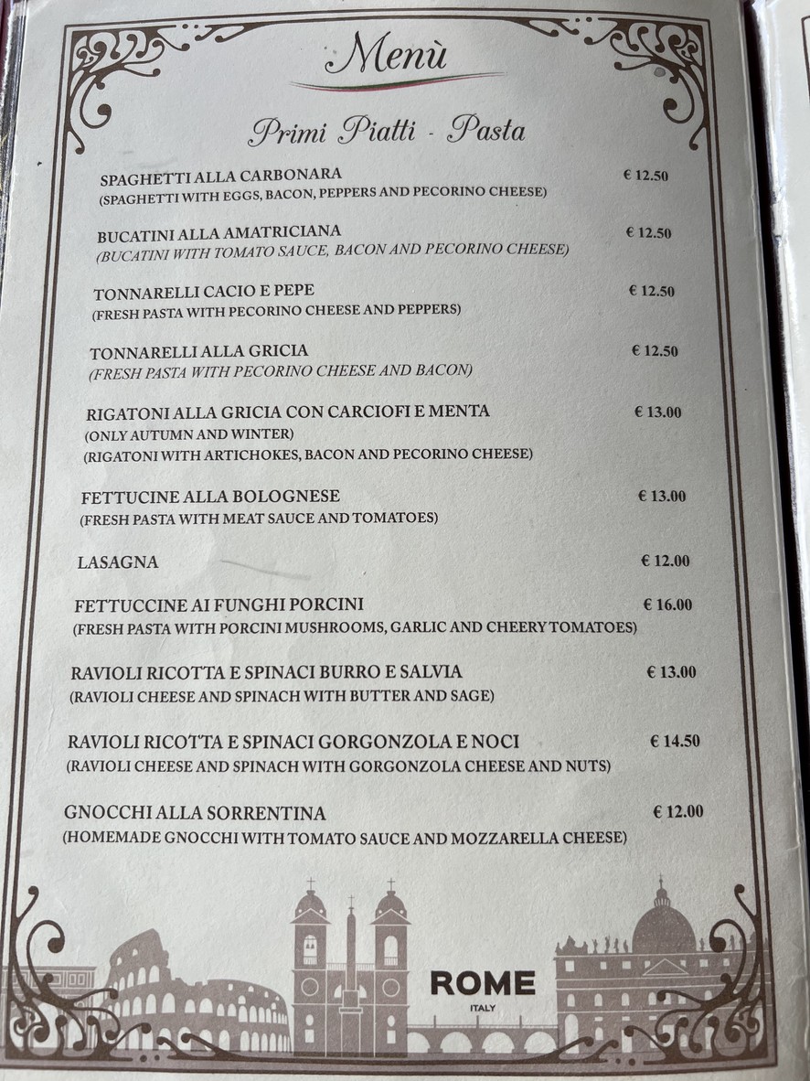 Ristorante "Al Viminale" menu 2
