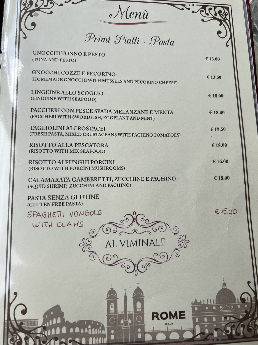Ristorante "Al Viminale" menu 3