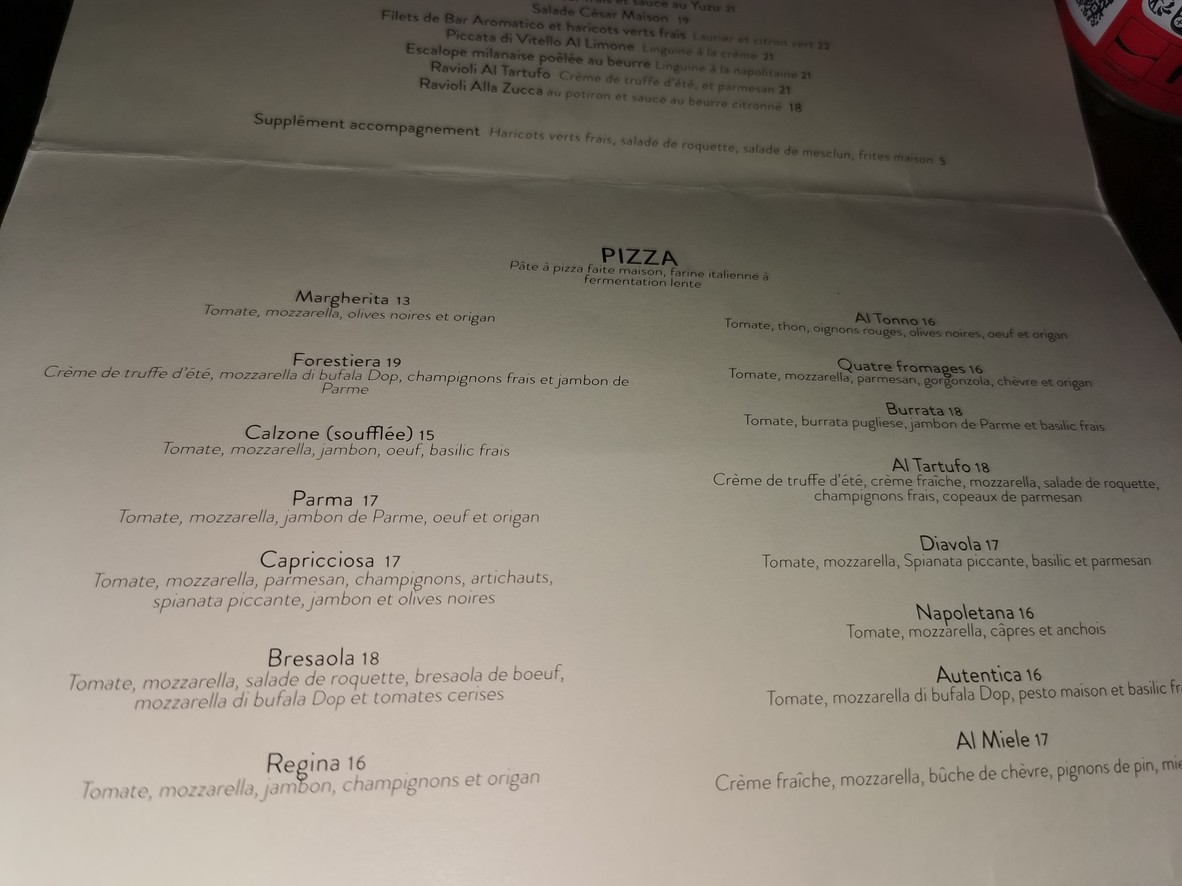 La Romanella menu 2