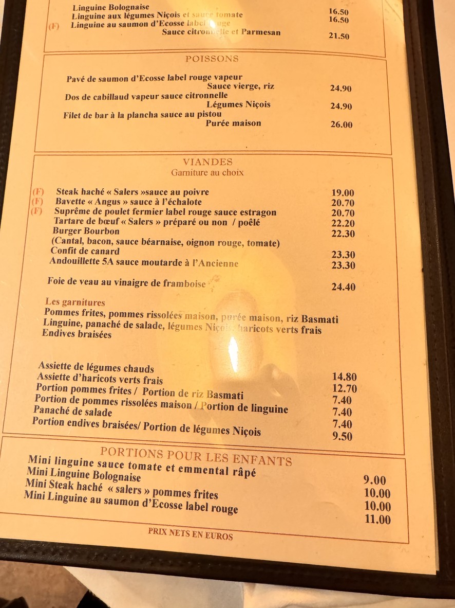 Brasserie Le Bourbon menu 3