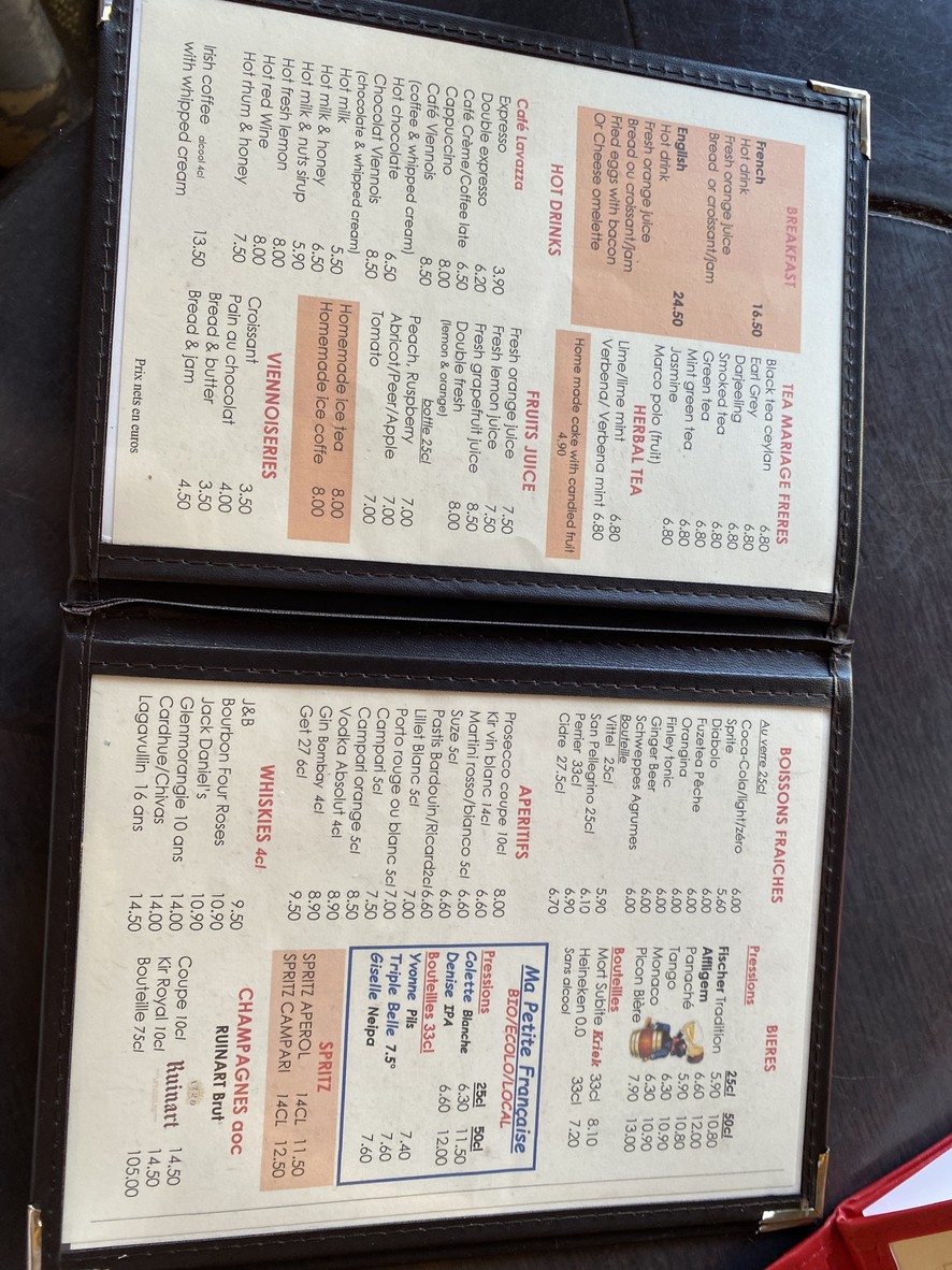 Brasserie Le Bourbon menu 6