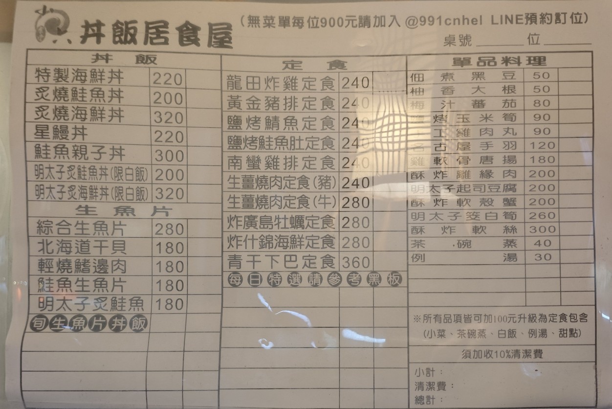 Xiǎo liù shítáng menu 1