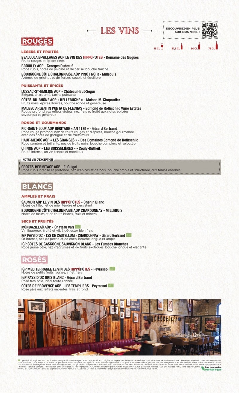 Hippopotamus menu 4