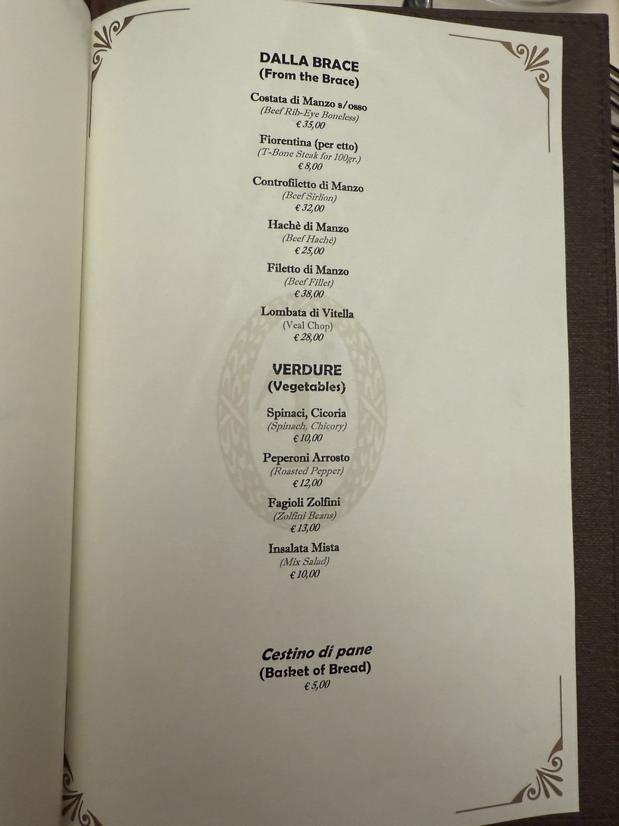 Tullio Restaurant menu 3