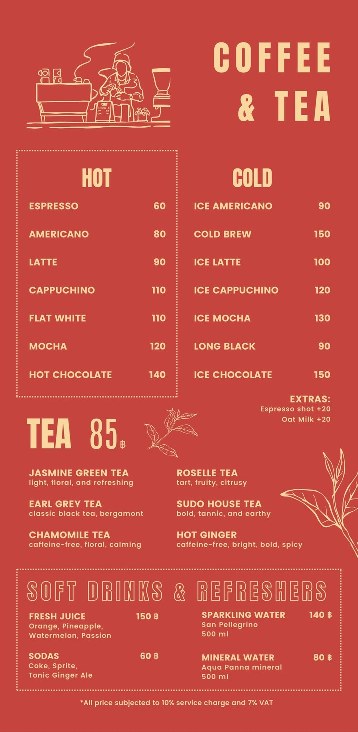 The Sudo Social menu 3