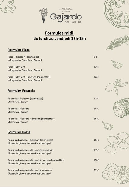 GAJARDO - ga - yàr - do | Restaurant italien à Paris