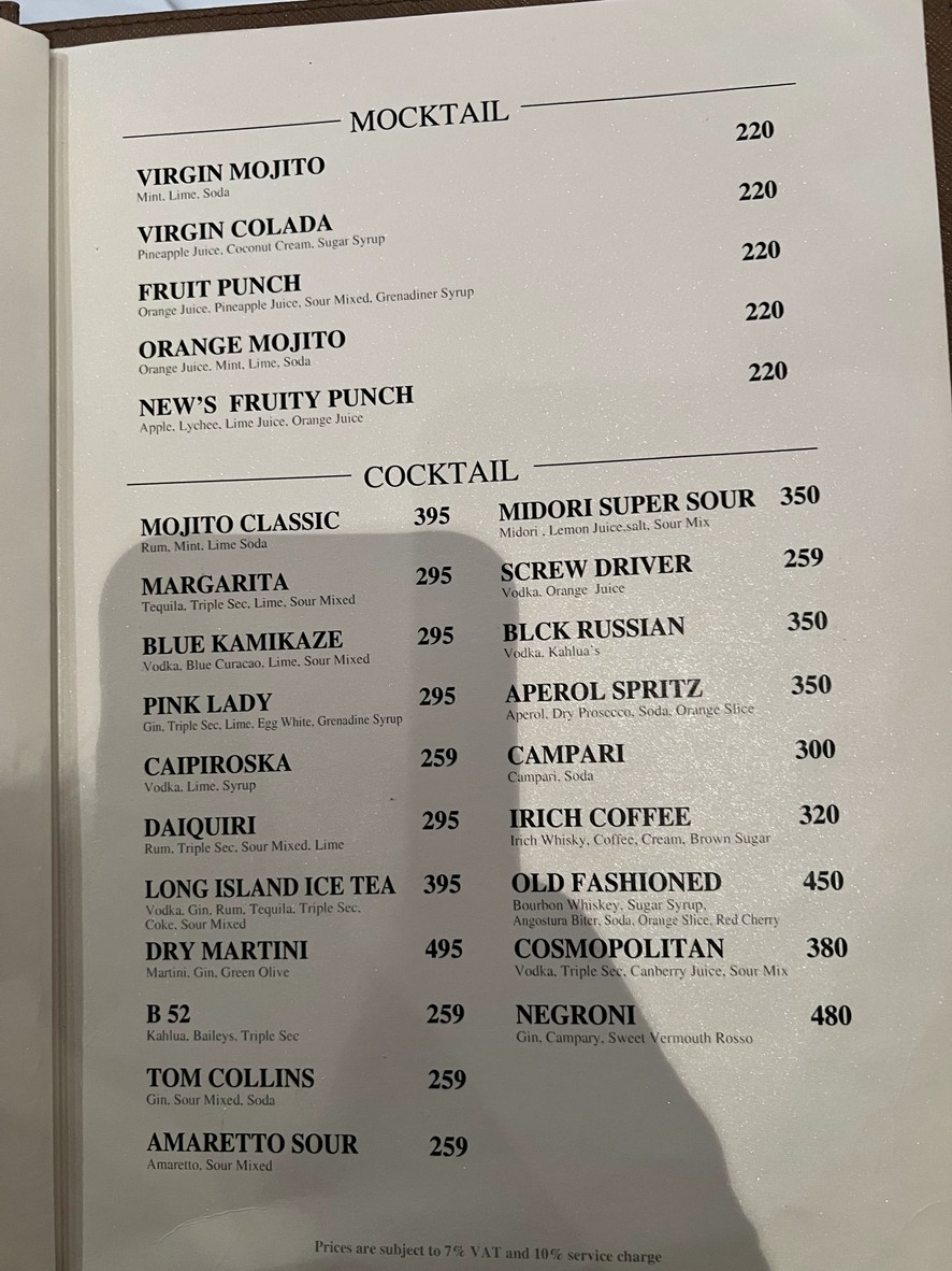 New’s Restaurant & Bar(Pizzazo) menu 3