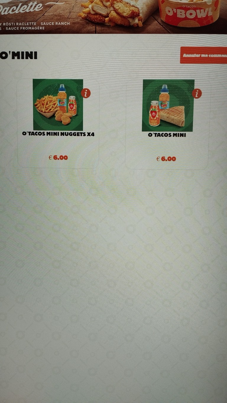 O'Tacos menu 4