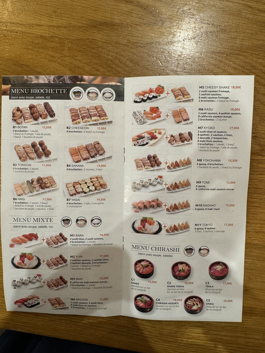 Osaka menu 4