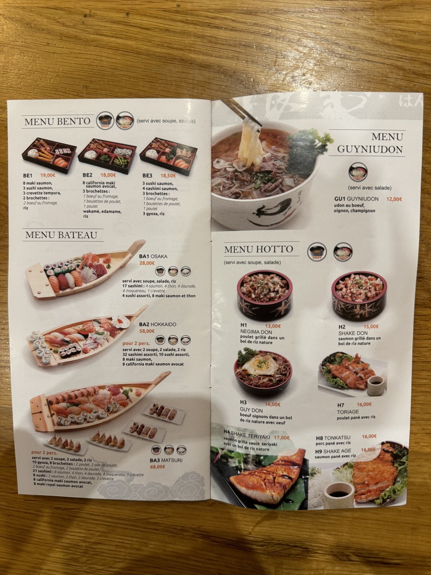 Osaka menu 5