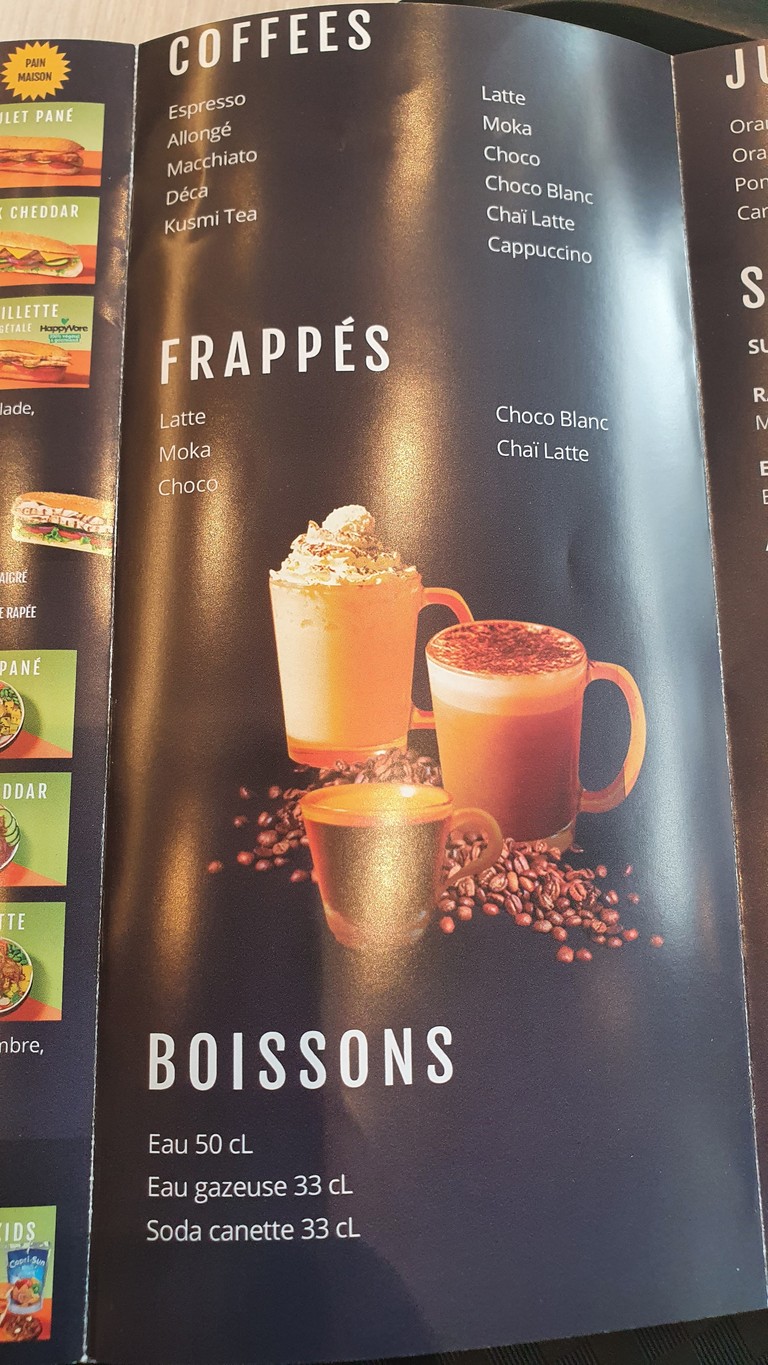 Le Chill'- Bezons menu 2