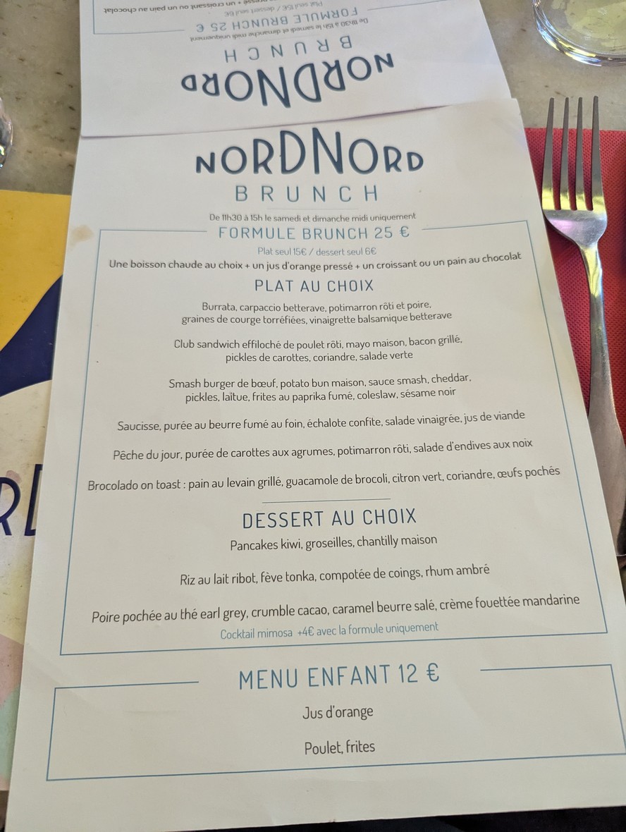 Nord Nord menu 1