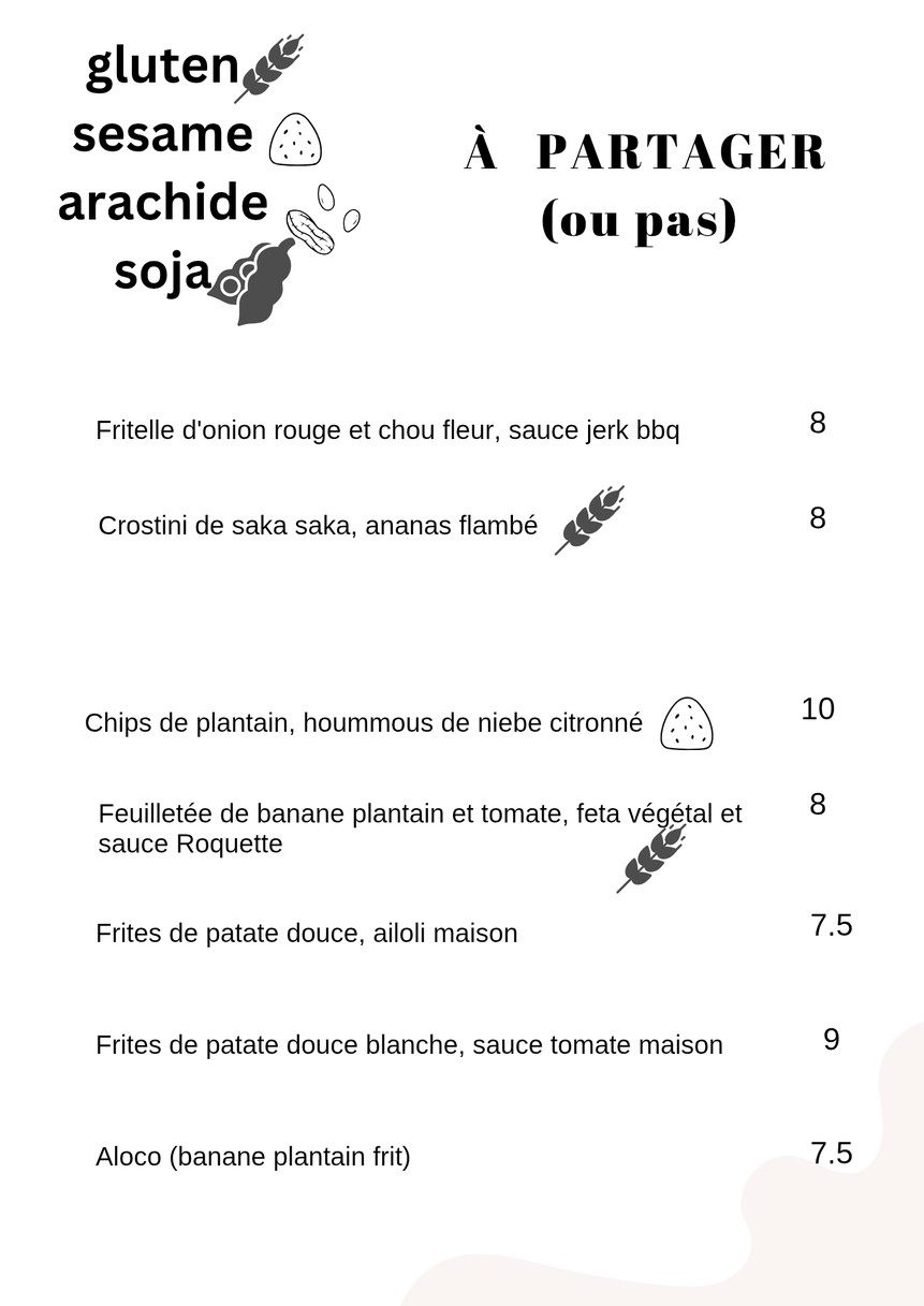 Restaurant L'Embuscade Paris 9 menu 2