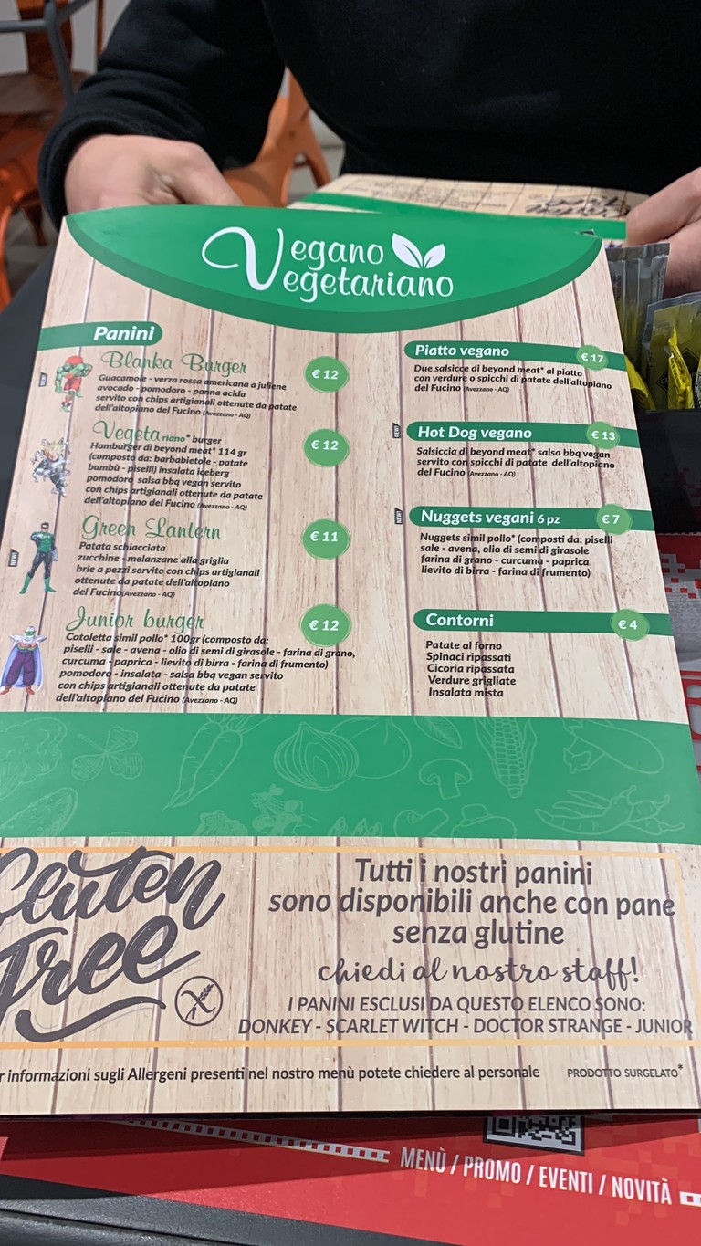 Arcade and Food menu 3