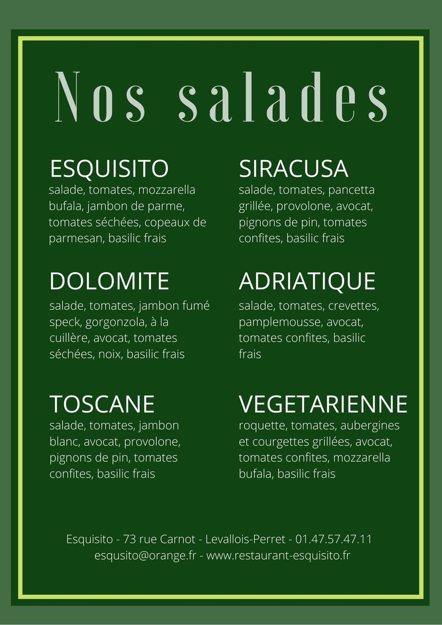 Esquisito menu 2