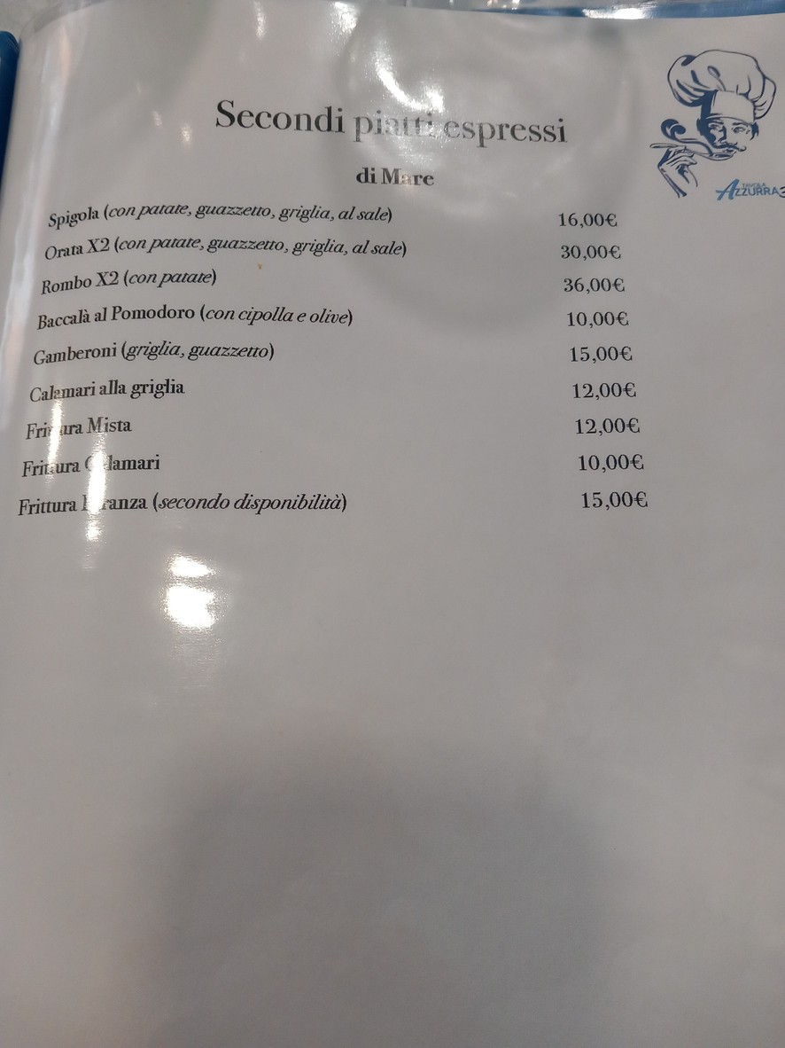 Tavola Azzurra 3 menu 4