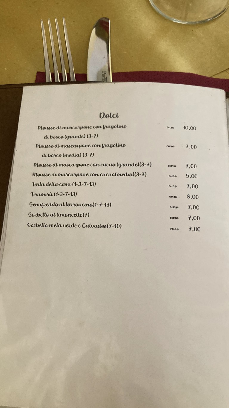 Trattoria Da Teo menu 4