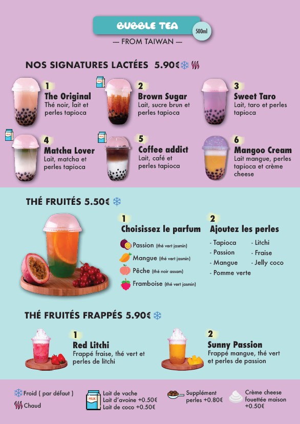 POKE UP Asnieres - Poke Bowl & Bubble tea menu 3