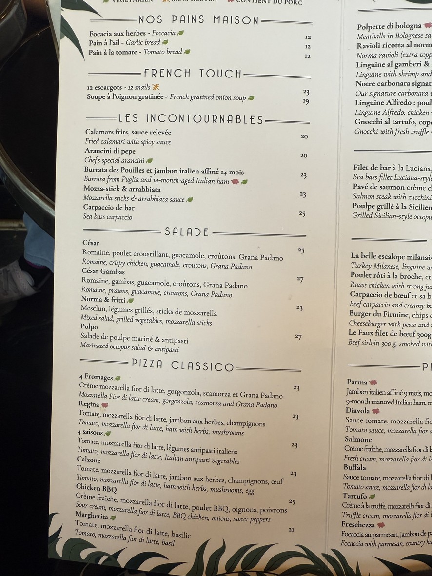 Firmine menu 1