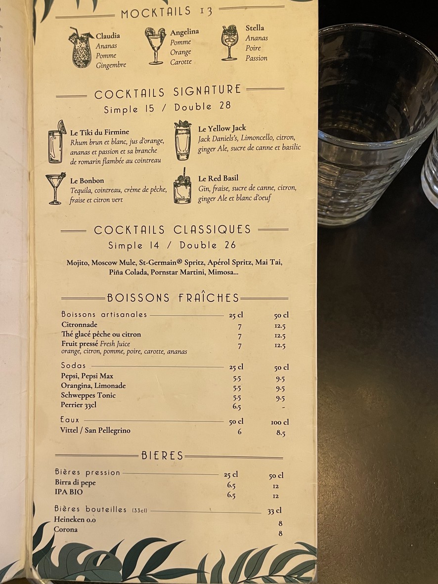 Firmine menu 4