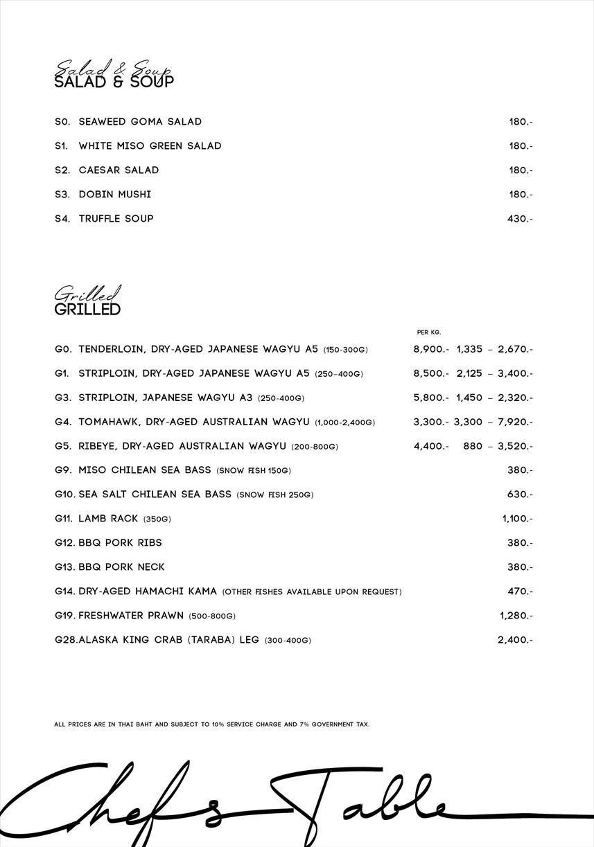 CUT 厨师餐桌 menu 3