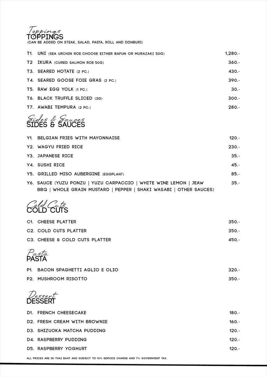 CUT 厨师餐桌 menu 4