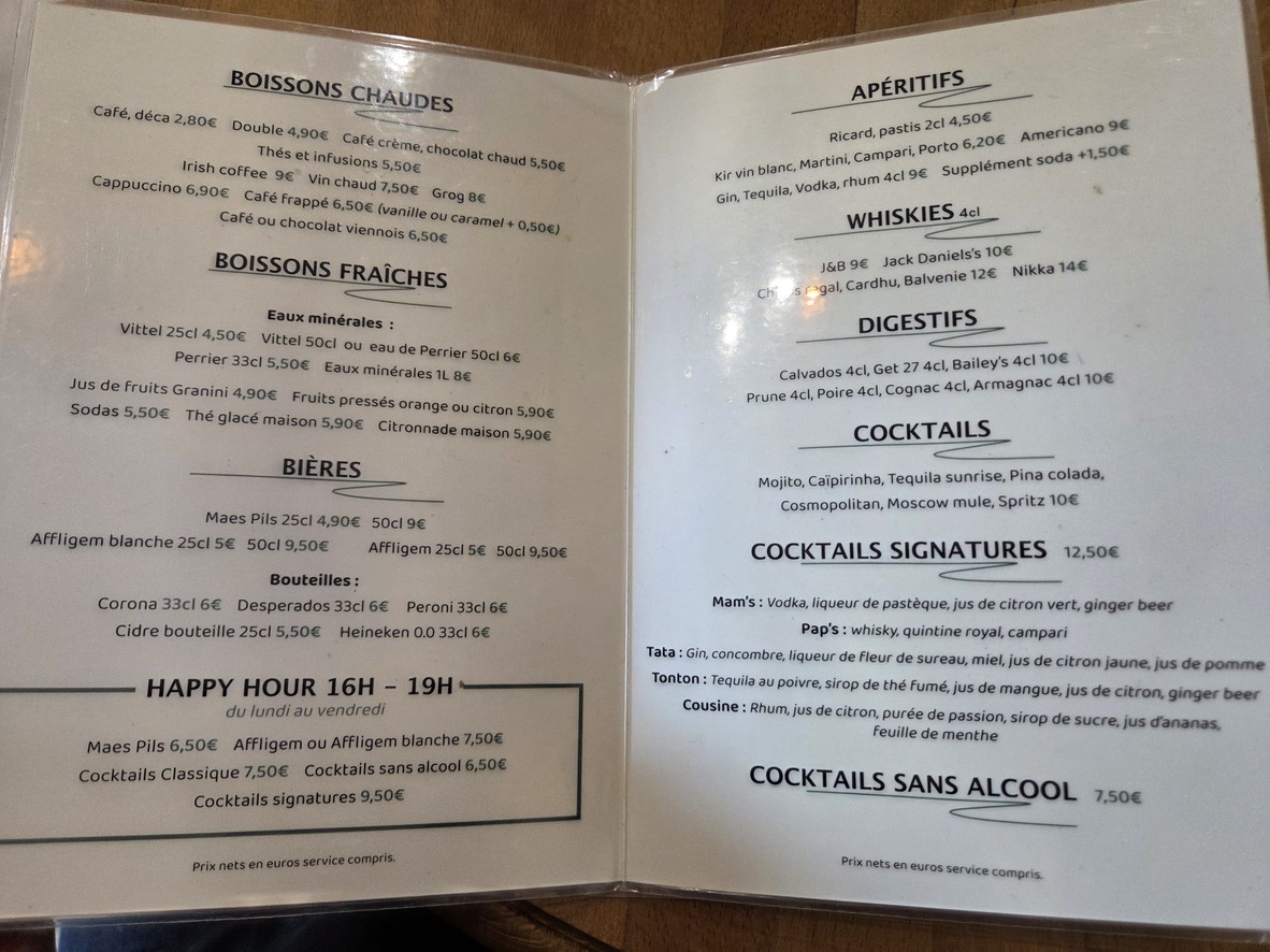 The Family menu 1