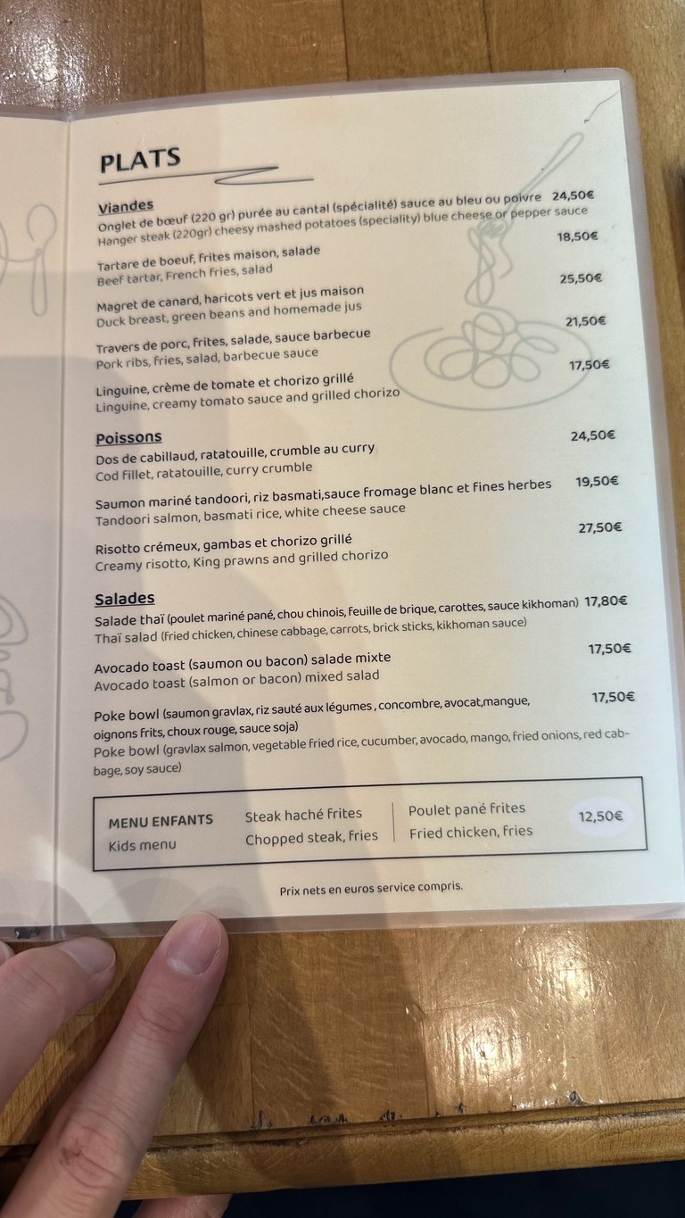 The Family menu 2