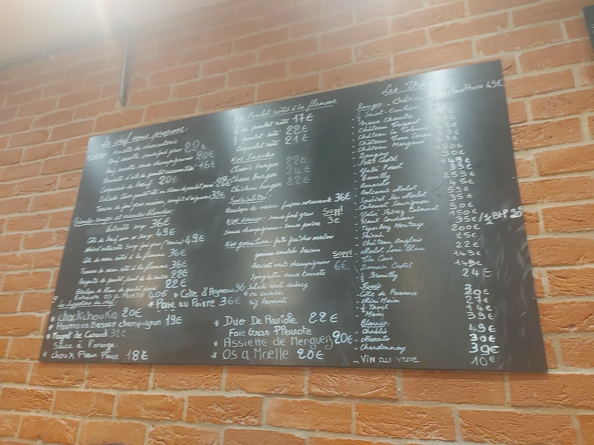 Bozen Trocadéro menu 2