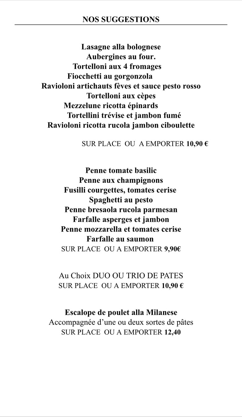 Caffè Corto menu 2