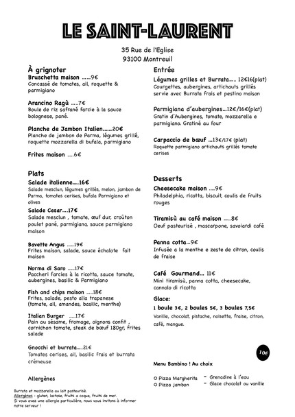 Restaurant Le Saint-Laurent