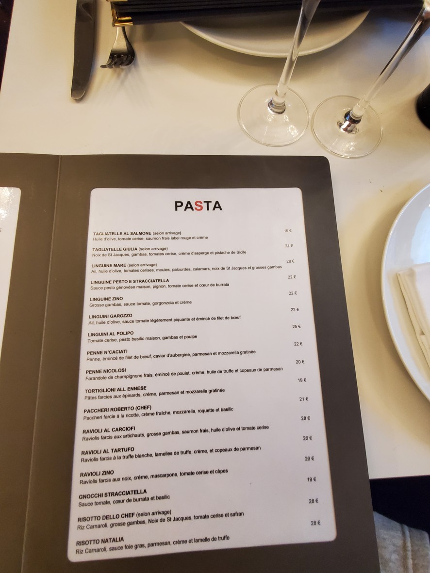 Zino menu 2
