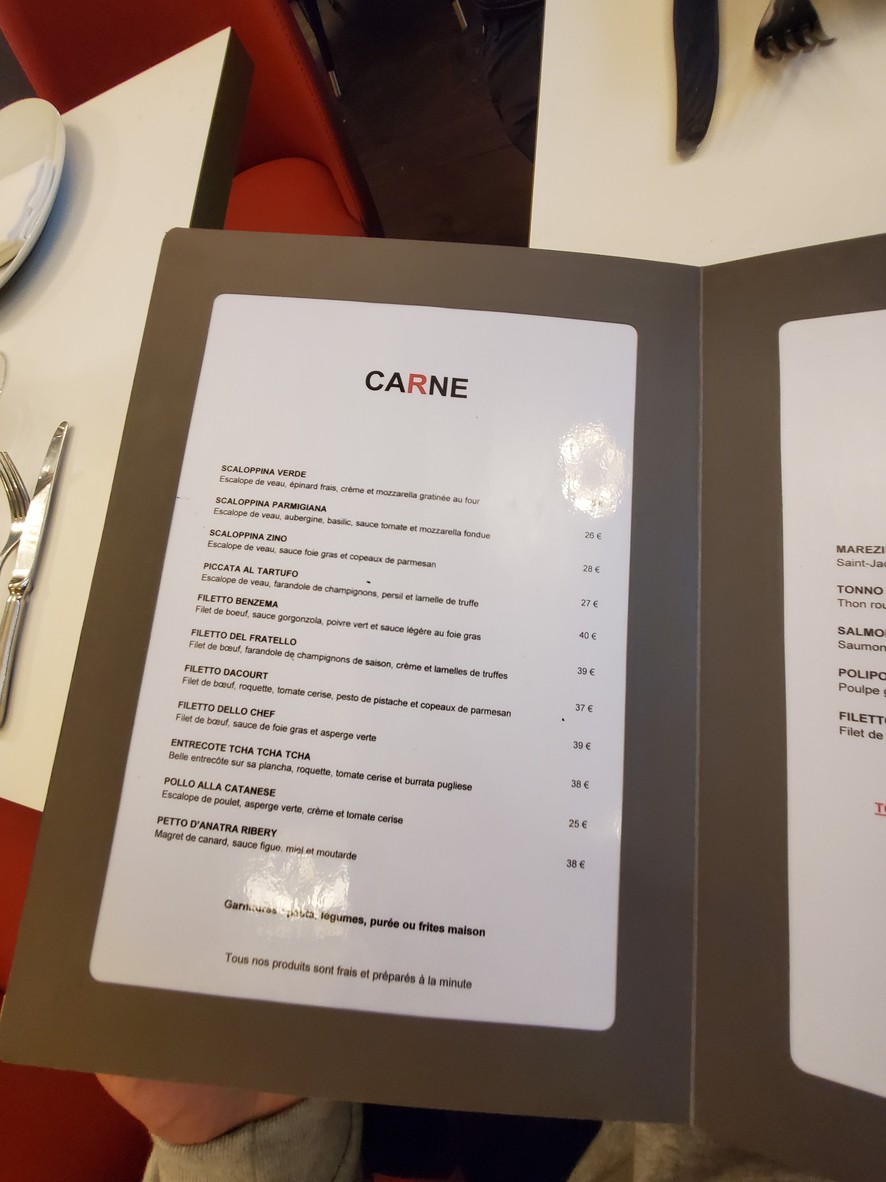Zino menu 5